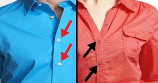 Tại sao vị trí cúc áo của nam và nữ giới lại ngược nhau?