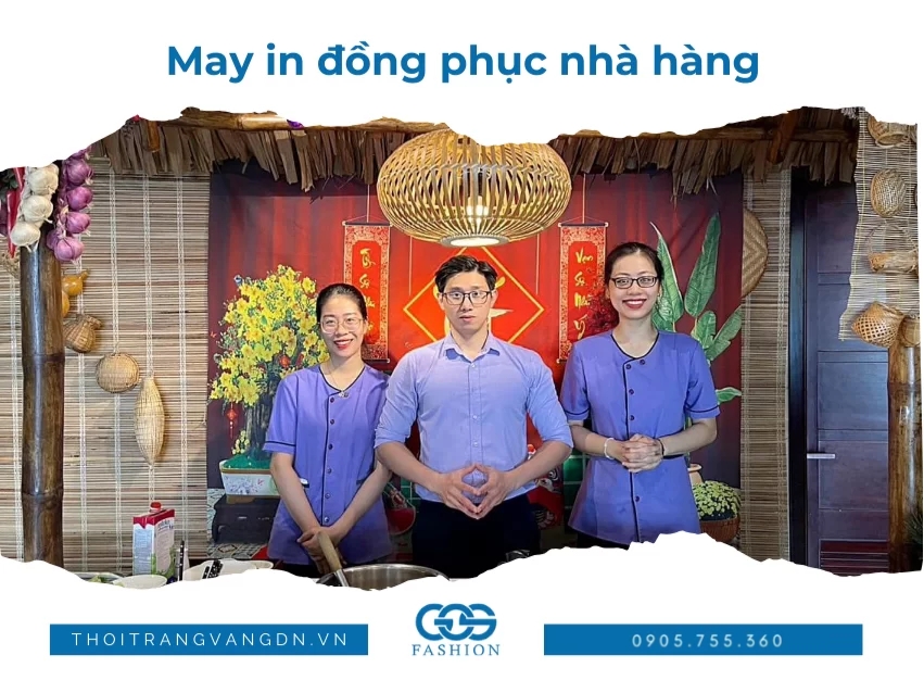 may in đồng phục nhà hàng